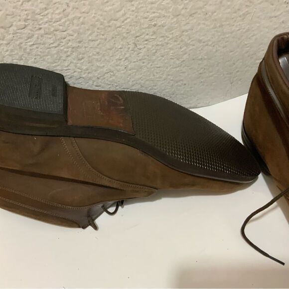 JOHNSTON & MURPHY Chukka Casual Ankle Boots Brown Nubuck Leather Shoes Lace Up main image 16